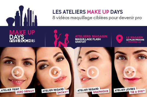 yves rocher make up days 2014 : atelier maquillage gratuit