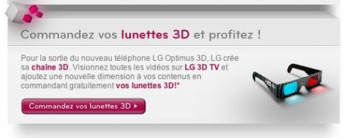 lunettes 3d gratuites chez lg