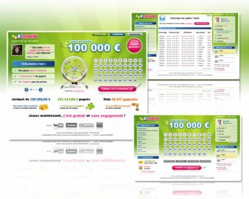 123loterie loterie gratuite avec 100 000 euros à gagner