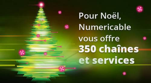 numéricable 350 chaînes gratuites pour décembre 2014 et janvier 2015