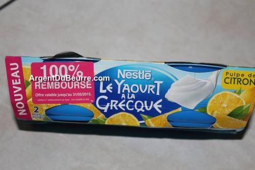 offre de remboursement nestlé yaourt à la grecque 100% remboursé