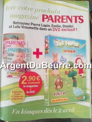cadeau magazine parents mai 2015 : 1 dvd zouzous gratuit