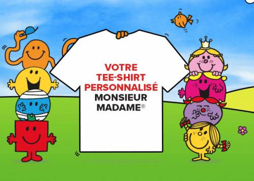 tee-shirt personnalisé monsieur madame