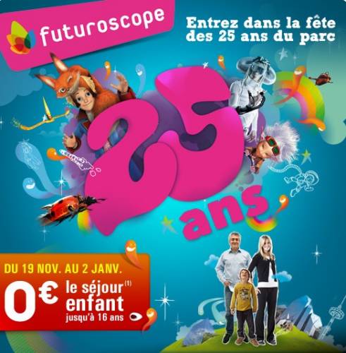 futuroscope séjour enfant gratuit pour noël 2011
