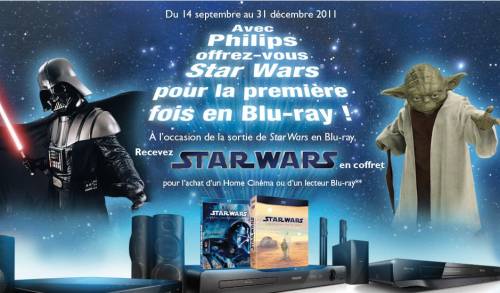 promo blu-ray star wars avec philips