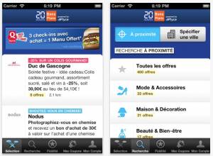 application iphone 20 minutes bons plans