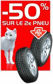 feu vert promo pneus 2012 réduction 50% sur le 2e pneu