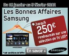 samsung tv led promo remboursement 2012