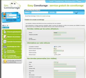 easycovoiturage cr�ation compte