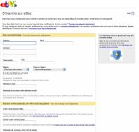 formulaire d'inscription sur ebay