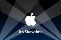 le logo apple avec le slogan it's showtime