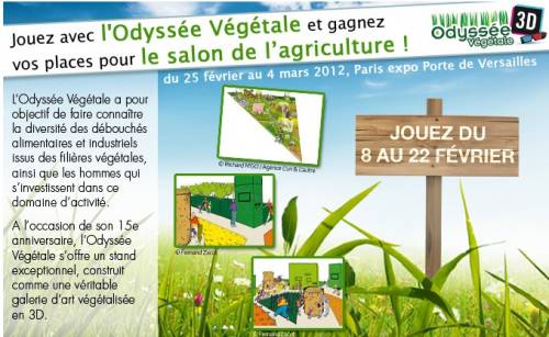 salon de l'agriculture 2012 places gratuites à gagner, 40 invitations avec famili