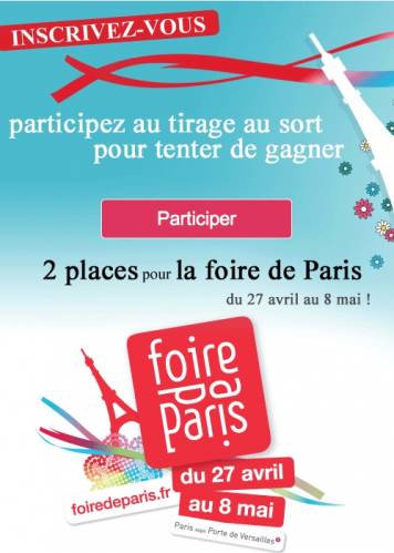 jeu-concours 80 places gratuites pour la foire de paris 2012 à gagner avec marie claire maison sur facebook
