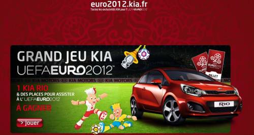 gagner des places gratuites et des séjours gratuits pour l'euro 2012 et une kia rio