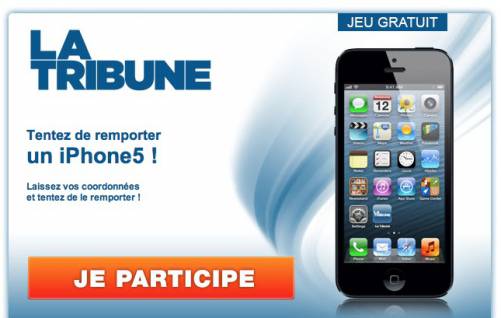 la tribue iphone 5 à gagner gratuitement jusqu'au 31 décembre 2013