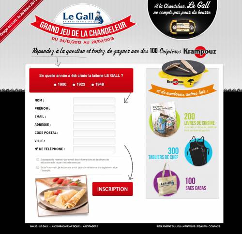 le gall jeu-concours gratuit 700 cadeaux à gagner en 2013