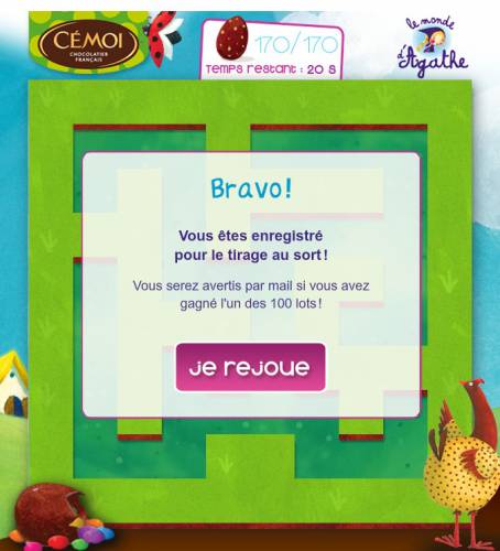 jeu-concours gratuit chocolats cémoi pâques 2013