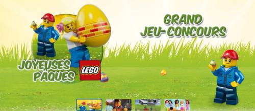 jeu-concours pâques 2014 lego : gagner des boîtes de lego gratuites