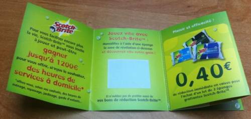 scotch brite bulletin à humidifier pour gagner 1200?